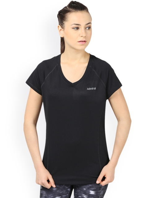 

Admiral Black Solid V-Neck T-shirt