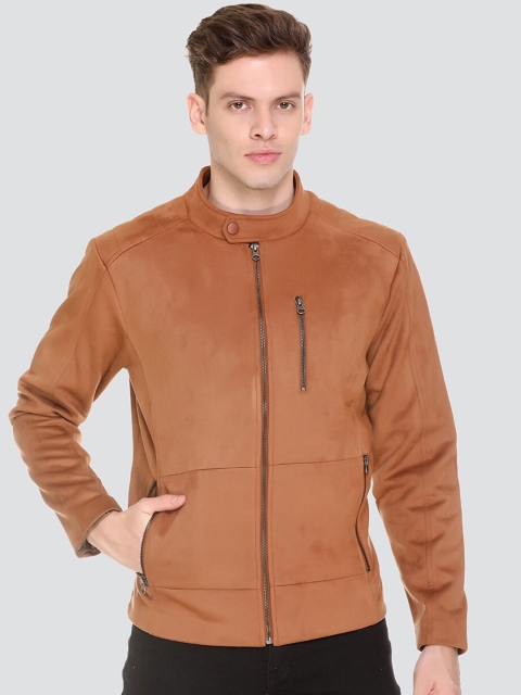 

HONNETE Men Tan Lightweight Outdoor Biker Jacket