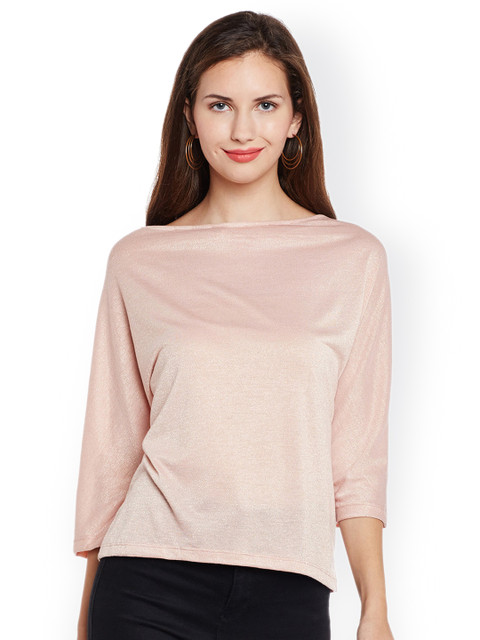 

Latin Quarters Women Peach-Coloured Solid Top