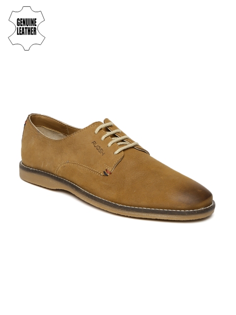 

Ruosh Smart Casual Men Tan Genuine Leather Venice New 2 Derbys