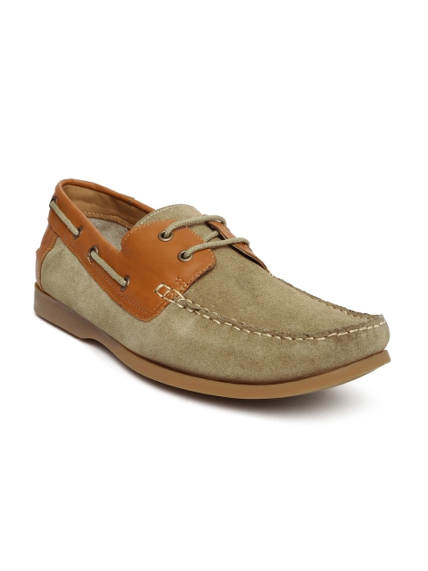 

Ruosh Men Tan Brown Boat Shoes
