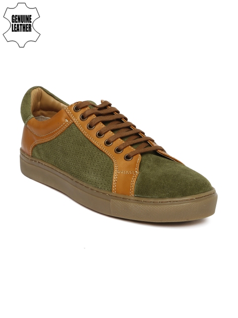 

Ruosh Men Green & Brown Publico7A Suede Sneakers