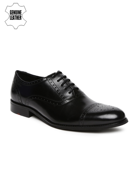

Ruosh Work Men Black Rare Leather Oxfords