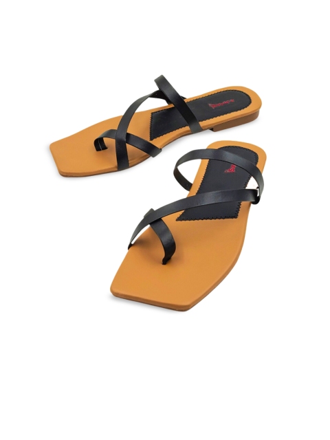 

Sayera Women Black One Toe Flats