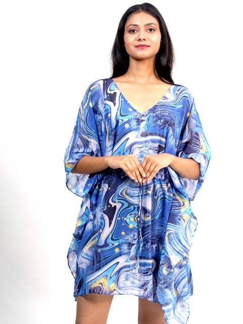 

Rajoria Instyle Women Multicoloured Georgette Kaftan Dress, Multi