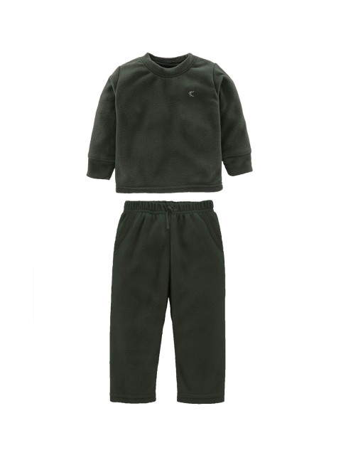 

Kanvin Boys Olive Green Solid Nightsuit