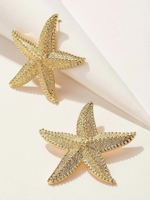 

Young & Forever Gold-Toned Star Shaped Studs Earrings