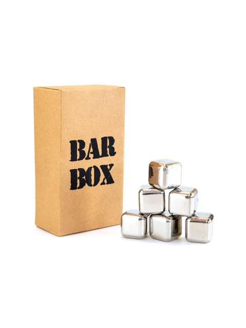 

BAR BOX Silver-Toned Solid Bar Accessories