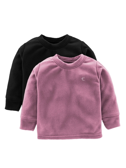 

Kanvin Boys Pack Of 2 Black & Pink Sweatshirt