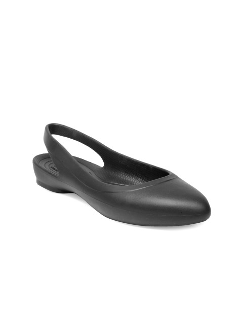 

Crocs Eve Women Black Solid Ballerinas