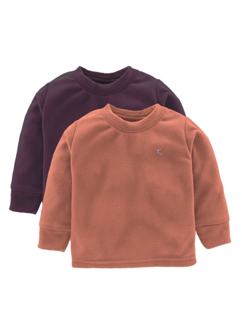 

Kanvin Boys Pack Of 2 Maroon & Rust Sweatshirt