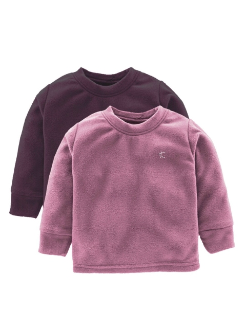 

Kanvin Boys Pack of 2 Maroon & Pink Sweatshirts