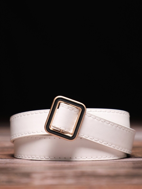 

HAUTE SAUCE by Campus Sutra Women White PU Belt