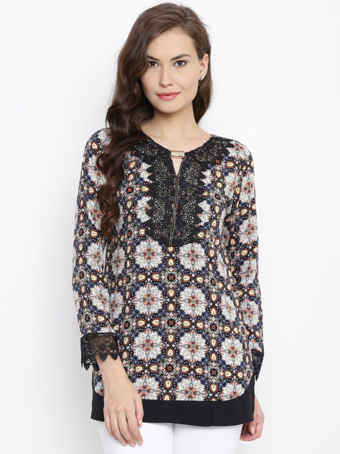 

Madame Women Black Printed Top