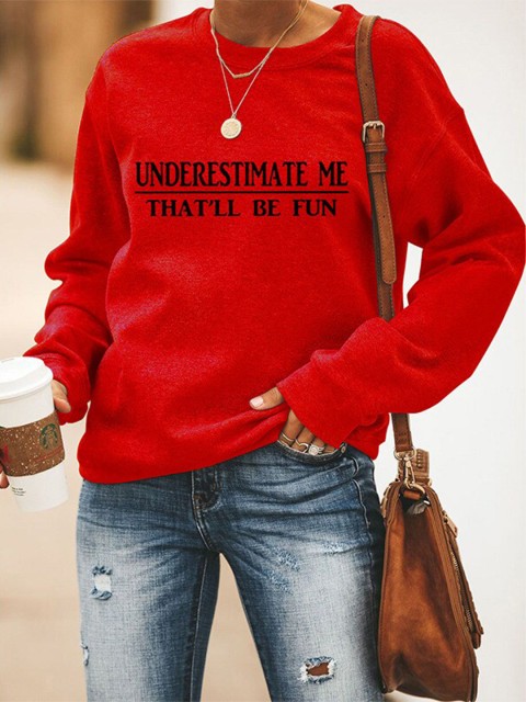 

BoStreet Women Red Printed Sweatshirt