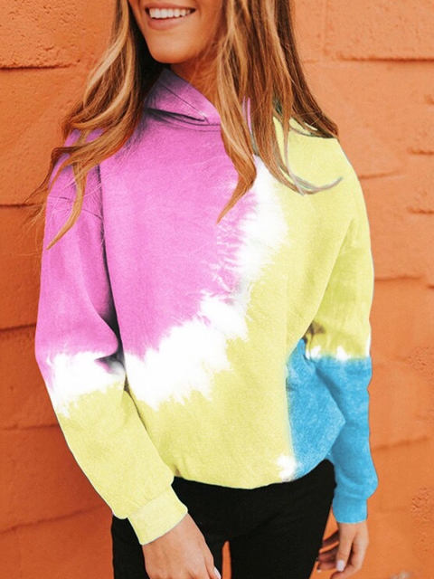 

BoStreet Women Pink & Yellow Printed Sweatshirt