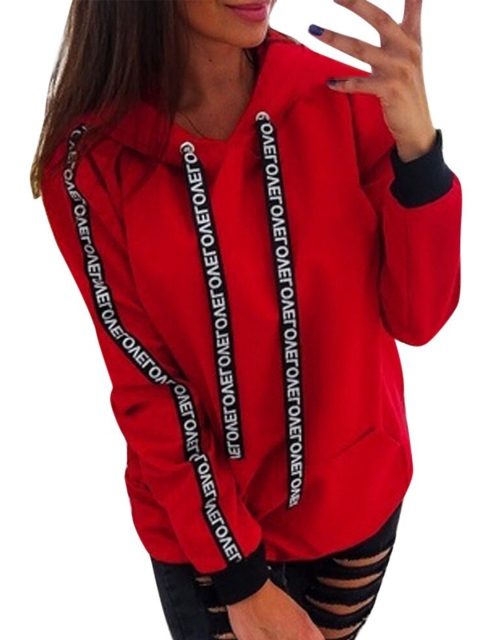 

BoStreet Women Red Sweatshirt