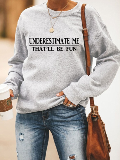 

BoStreet Women Grey Printed Sweatshirt