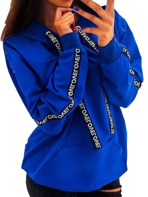 

BoStreet Women Blue Hooded Sweatshirt