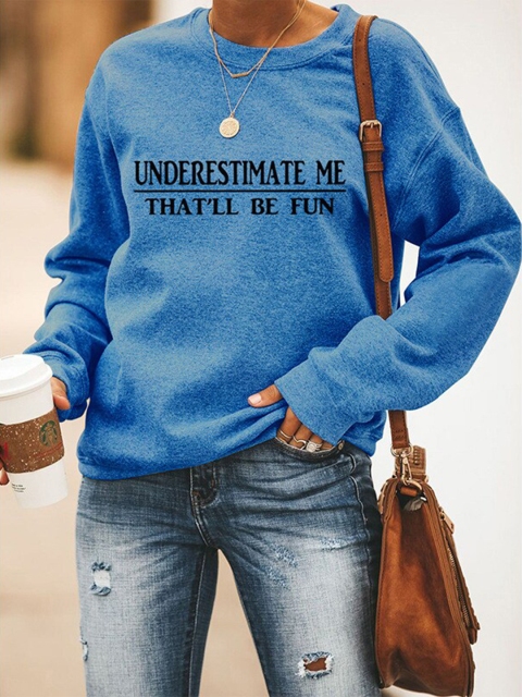 

BoStreet Women Blue Printed Sweatshirt