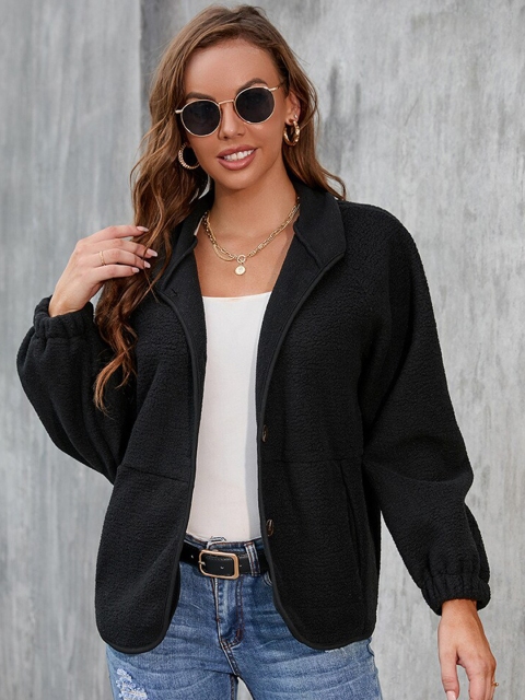 

BoStreet Women Black Solid Tailored Jacket