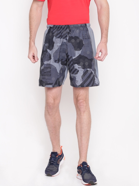 

Reebok Men Grey Printed Camouflage Print OSR 7 Inch WG Sports Shorts