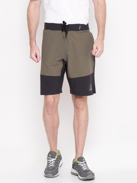 

Reebok Men Olive Green Epic Endure Sports Shorts
