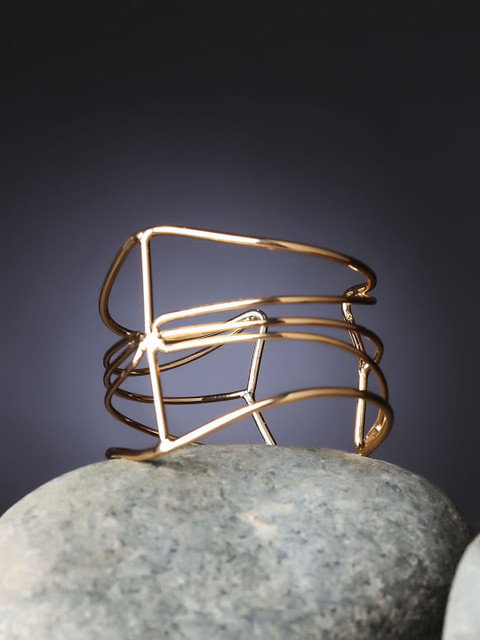 

Kazo Women Gold-Toned Gold-Plated Bangle-Style Bracelet