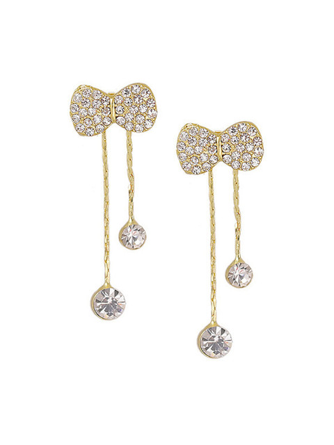 

Vembley Gold-Toned Contemporary Studs Earrings