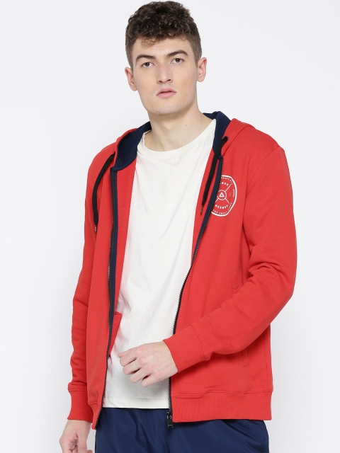 

Reebok Men Red Essential Hooded Sweatshirt