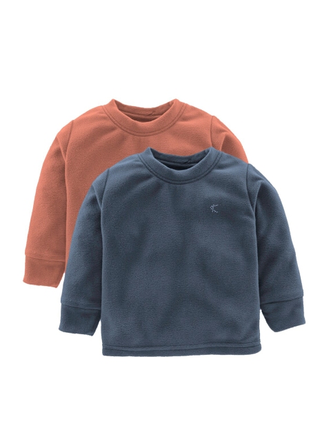 

Kanvin Boys Pack of 2 Blue & Rust Sweatshirt