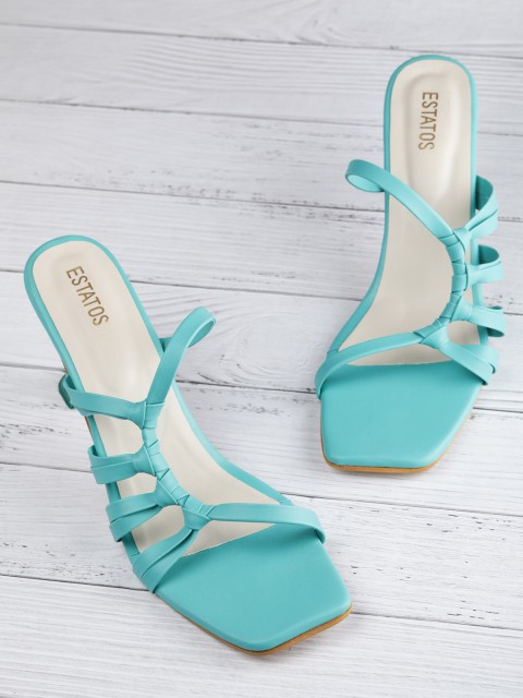 

ESTATOS Green PU Block Heels