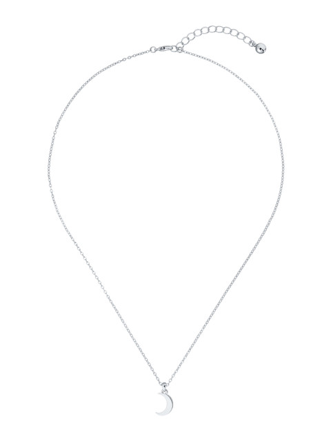 

Ted Baker Silver-Toned Crescent Moon Pendant With Chain
