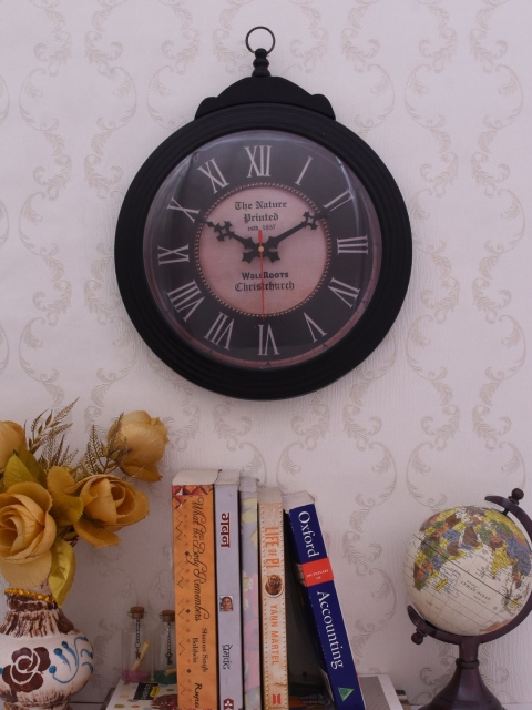 

Home Sparkle Black & Brown Dial Analogue 38 cm x 30 cm Wall Clock