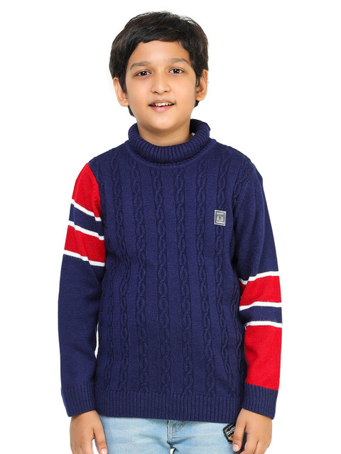 

toothless Boys Blue & Red Colourblocked 3-4Y Sweater Vest