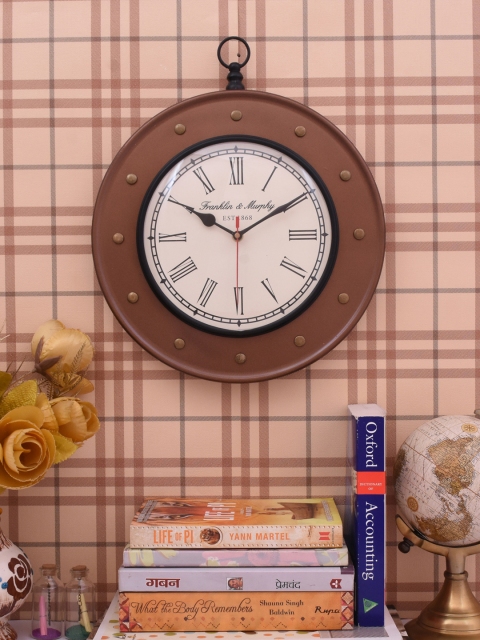 

Home Sparkle Off-White Dial Analogue 35 cm x 30 cm Wall Clock