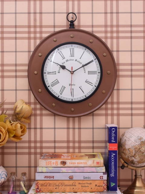 

Home Sparkle White Dial Analogue 38 cm x 30 cm Wall Clock