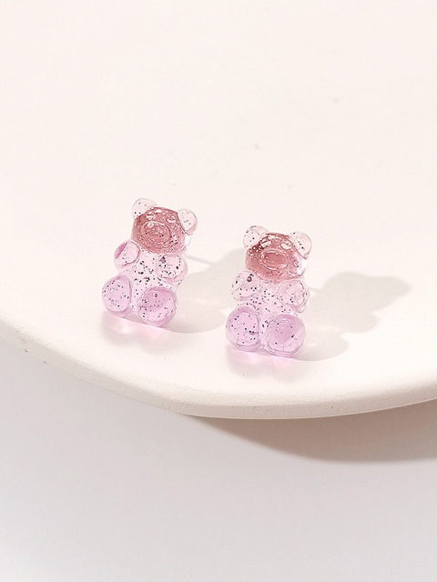 

Young & Forever Pink Quirky Studs Earrings