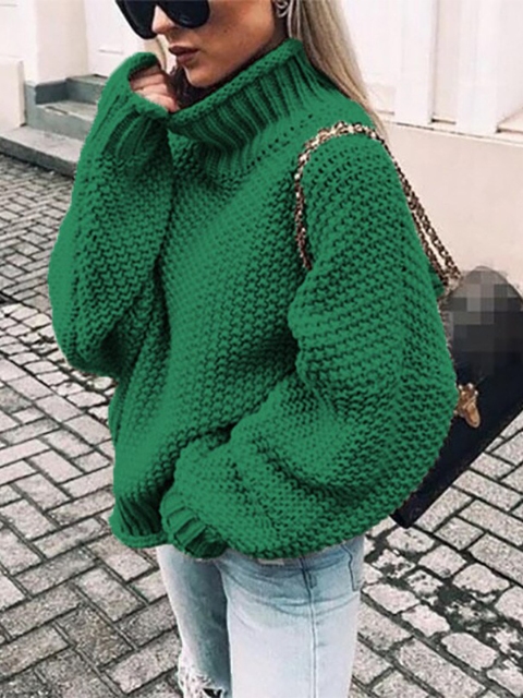 

BoStreet Women Green Pullover