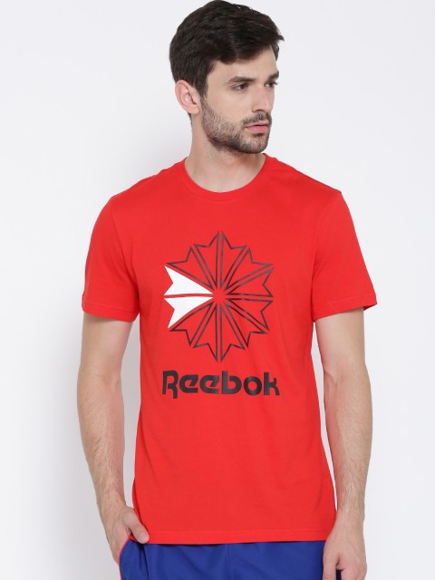 

Reebok Classic Men Red F GR Printed Round Neck T-shirt