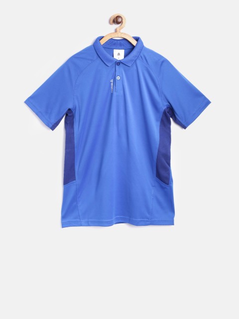 

Reebok Boys Blue WOR PES Polo Collar Training T-shirt
