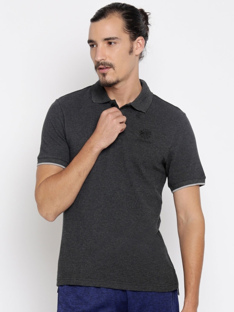 

Reebok Classic Men Charcoal Solid Polo Collar T-shirt