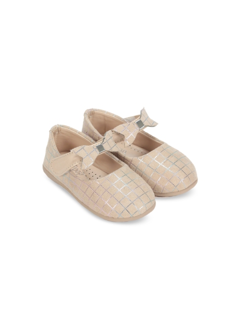 

Lil Lollipop Girls Beige Ballerinas with Bows Flats