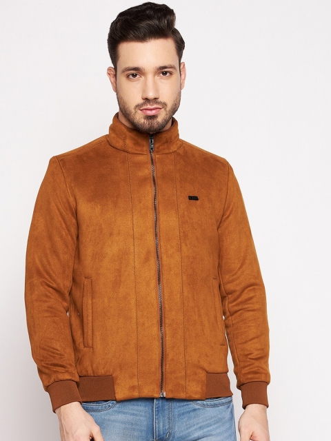 

Camey Men Mustard Yellow Solid Lightweight Regular Fit Bomber Jacket