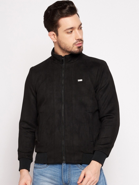 

Camey Men Black Lightweight Bomber Jacket