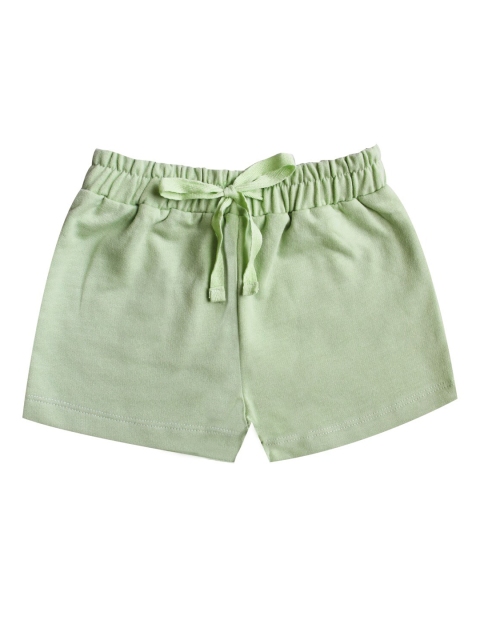 

milou Girls Green Solid Shorts