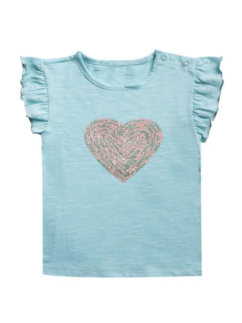 

milou Girls Blue Embellished Top