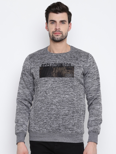 

Fort Collins Men Grey Printed Detail Grindle Effect Sweatshirt