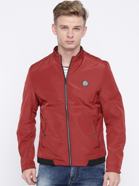 

Fort Collins Men Red Solid Jacket