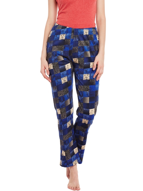 

Claura Blue Printed Pyjama 05